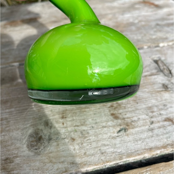 Normann Copenhagen green glass MCM Swing Vase 8 inch - Picture 5 of 8